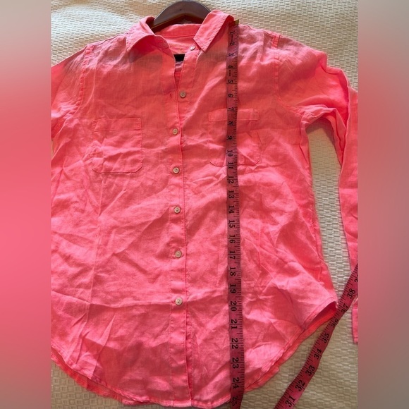 Lilly Pulitzer Sea View Linen Button Down Top - Picture 13 of 15